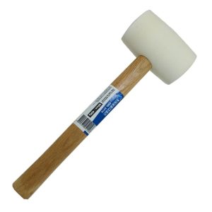 Martelo de Borracha Branca • 600 g • Cabo de Madeira