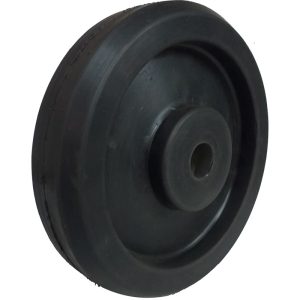 RODA BORRACHA INTEGRAL 8 FURO PASSANTE