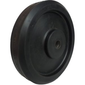 RODA BORRACHA INTEGRAL 9″ FURO PASSANTE