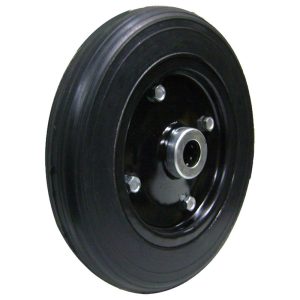 RODA ESTAMPADA 10″ PNEU EM BORRACHA MACIÇA ROLAMENTO DE ROLETES