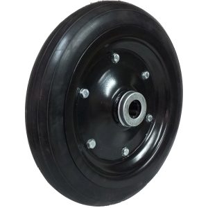 RODA ESTAMPADA 12″ PNEU EM BORRACHA MACIÇA ROLAMENTO DE ROLETES