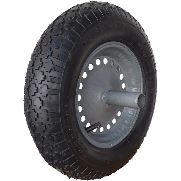 RODA PNEUMÁTICA 350X8 ESTAMPADA CANOTE 1" - CP350X8PC