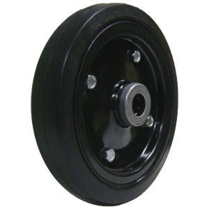 RODA ESTAMPADA 8″ PNEU EM BORRACHA MACIÇA ROLAMENTO DE ROLETES