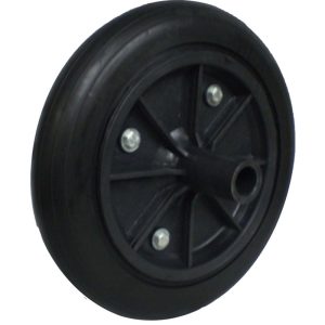 RODA PLASTICA COM PNEU DE BORRACHA 12″ COM CANOTE