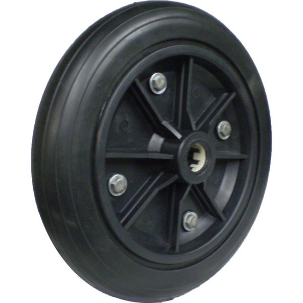 RODA PLASTICA COM PNEU DE BORRACHA 12" ROLAMENTO DE ROLETE