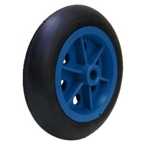 RODA PLASTICA COM PNEU DE BORRACHA 6″ FURO PASSANTE – P6F1/2