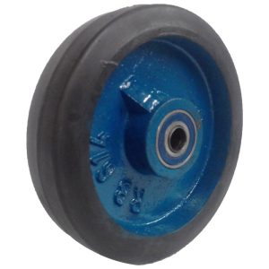 RODA FERRO REVESTIDA EM BORRACHA 6″ ROLAMENTO DE ESFERAS – RB614E15