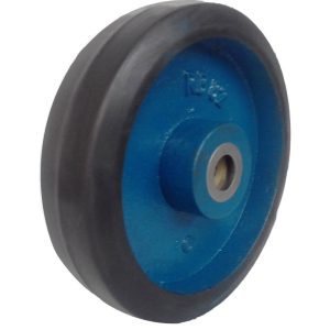 RODA FERRO REVESTIDA EM BORRACHA 8X2″ ROLAMENTO DE ROLETES RB8X2R78