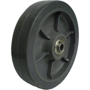 RODA TERMOPLASTICA RAIADA 614 ROLAMENTO DE ESFERAS – T614R12
