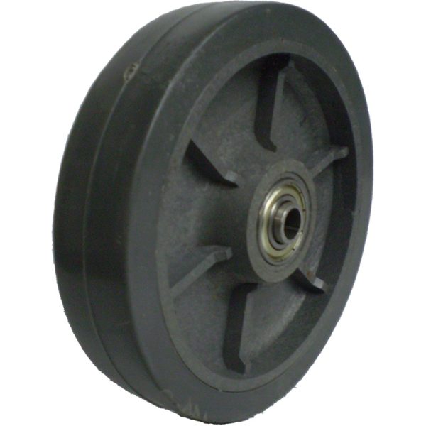 RODA TERMOPLASTICA RAIADA 614 ROLAMENTO DE ESFERAS - T614R12