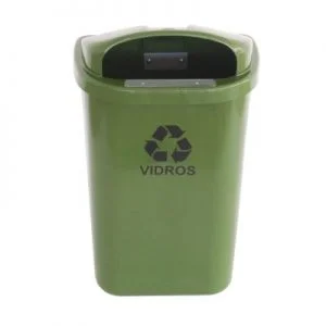 Lixeira Individual Para Coleta Seletiva 50L (Sem poste)