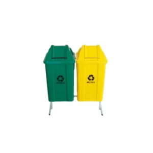 Conjunto De Coleta Seletiva De 100L Com 02 Lixeiras