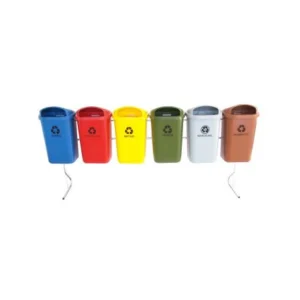 Conjunto De Coleta Seletiva De 50L Com 06 Lixeiras