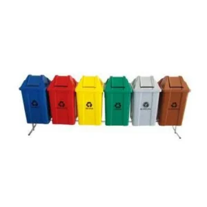 Conjunto De Coleta Seletiva De 100L Com 06 Lixeiras