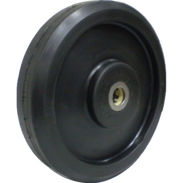 RODA BORRACHA INTEGRAL 9" ROLAMENTO DE ROLETES