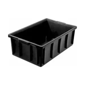Caixa Organizadora 36 Litros Fechada Sem Tampa Preta