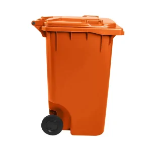 Carro Coletor 120 Litros Laranja