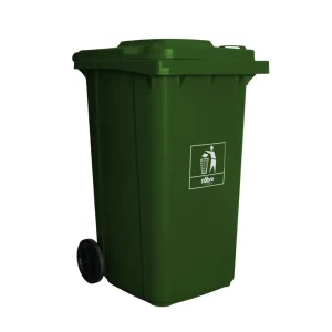 Coletora Plástica Com Rodas – 240 Litros – Verde – Mod. Europeu – Nobre