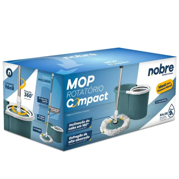 Conjunto mop rotatorio compact – Azul Petroleo Nobre - Imagem 2