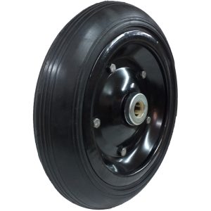 RODA 330X8 MACIÇA ROLAMENTO DE ROLETE 1″