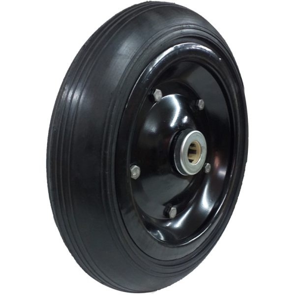 RODA 330X8 MACIÇA ROLAMENTO DE ROLETE 1"