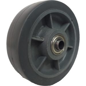 RODA TERMOPLASTICA RAIADA 514 ROLAMENTO DE ESFERAS – T514R12