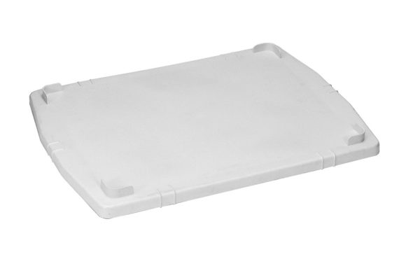 Tampa para caixa plástica 36L e 61L Gruplast empilhável. - Imagem 2